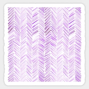 Watercolor Herringbone Pattern - Lilac Sticker